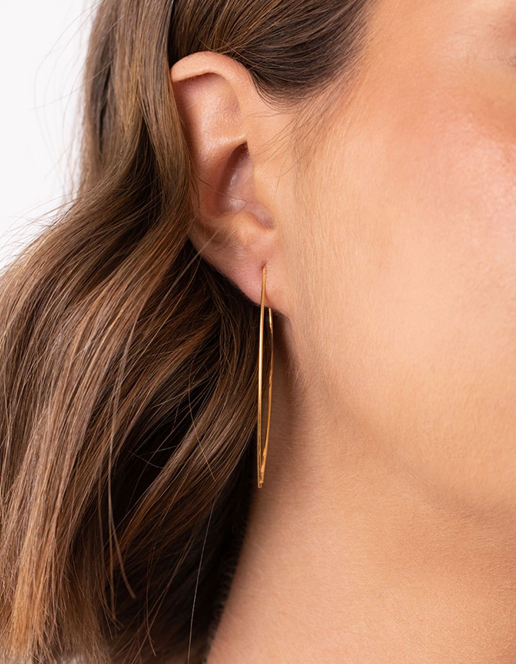 Gold Plated Sterling Silver Twist Through Earrings sold by lovisa