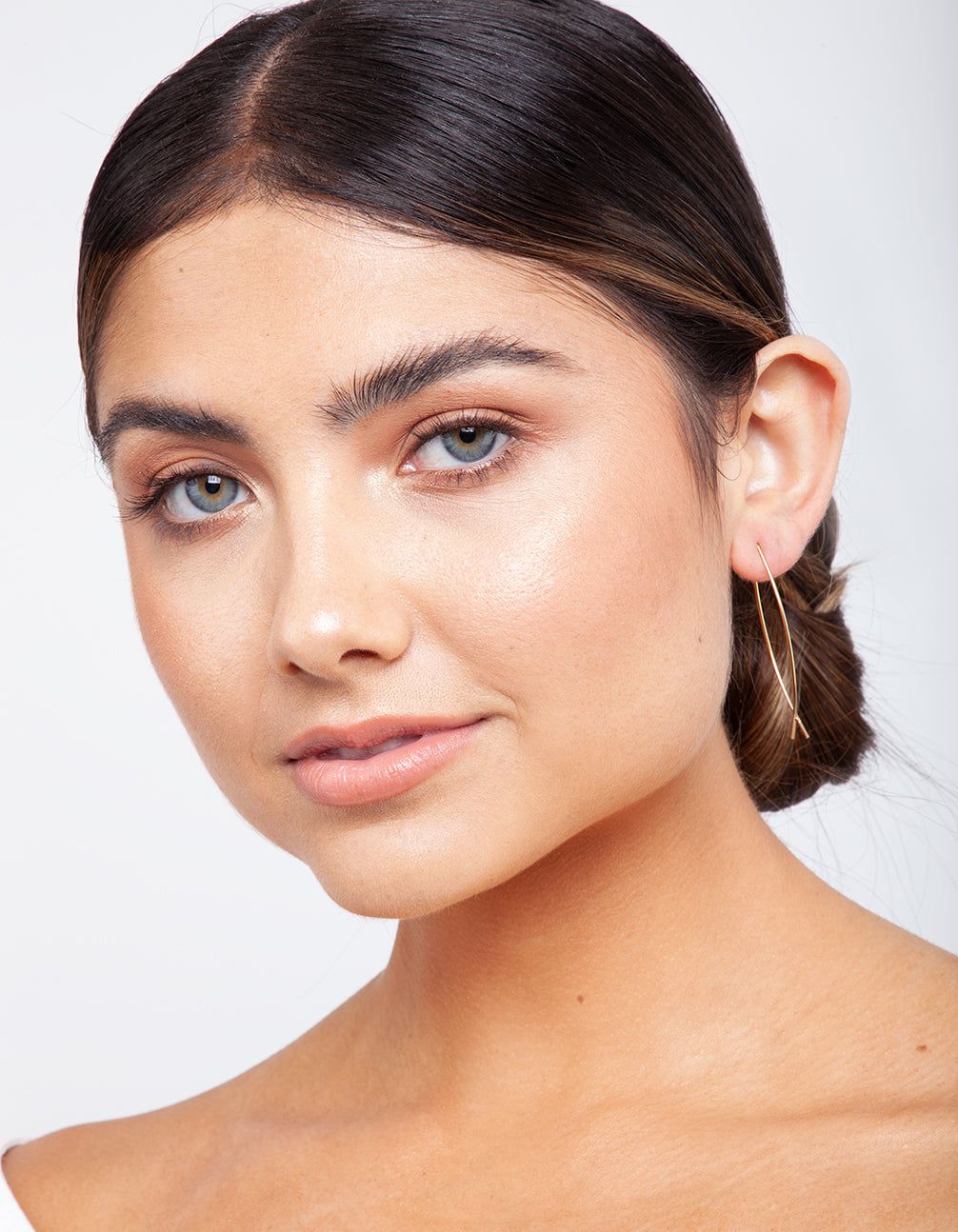 Gold Plated Sterling Silver Twist Through Earrings sold by lovisa product image thumbnail 3