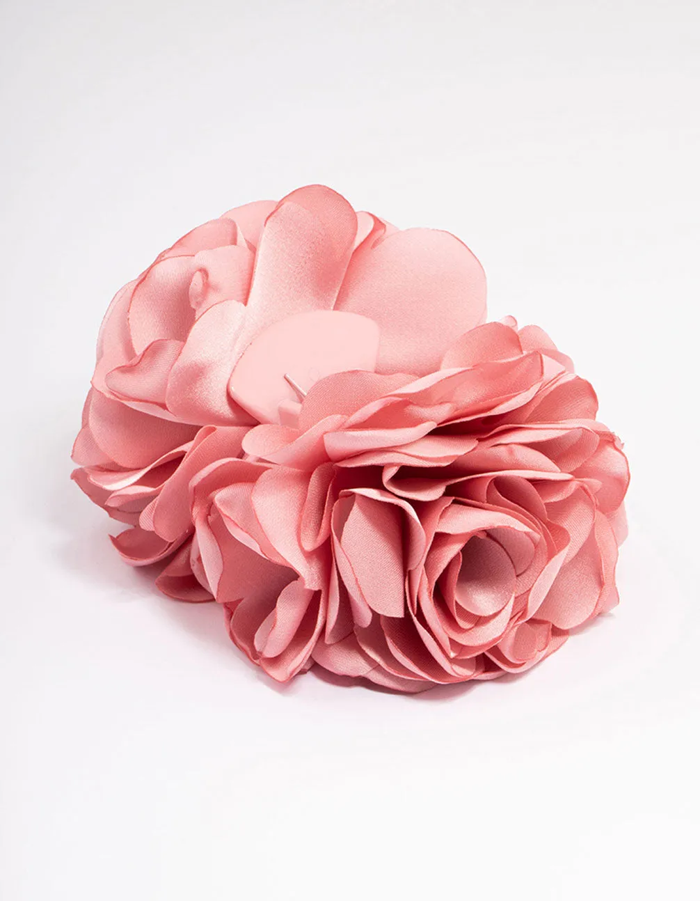 Pink Fabric Small Flower Hair Claw Clip sold by lovisa