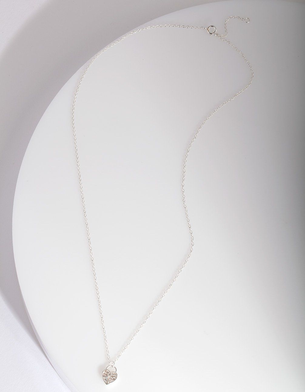 GXM ST PAVE HEART PADLOCK NL sold by lovisa product image thumbnail 2