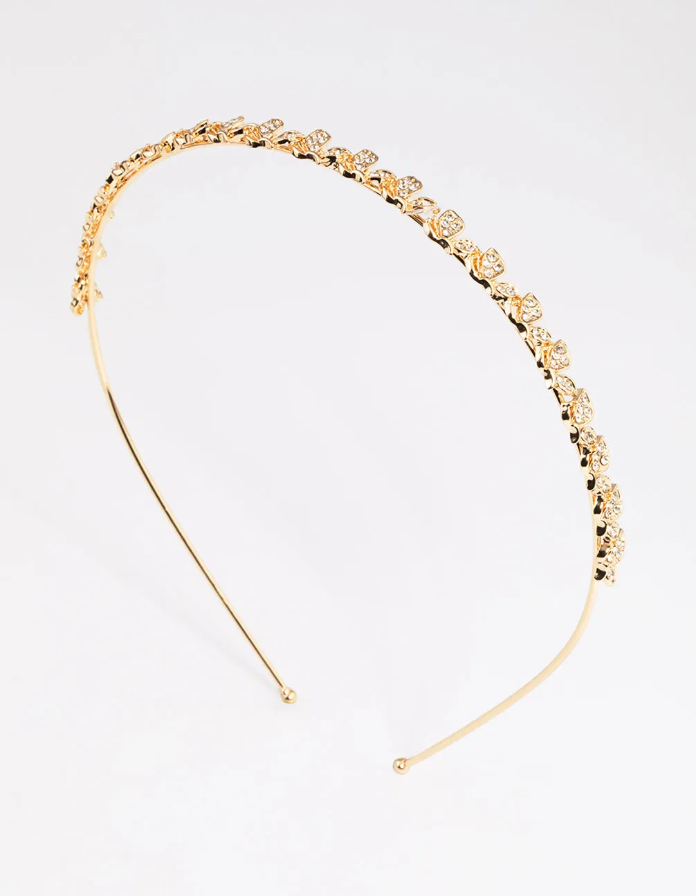 Gold Butterfly Diamante Headband sold by lovisa