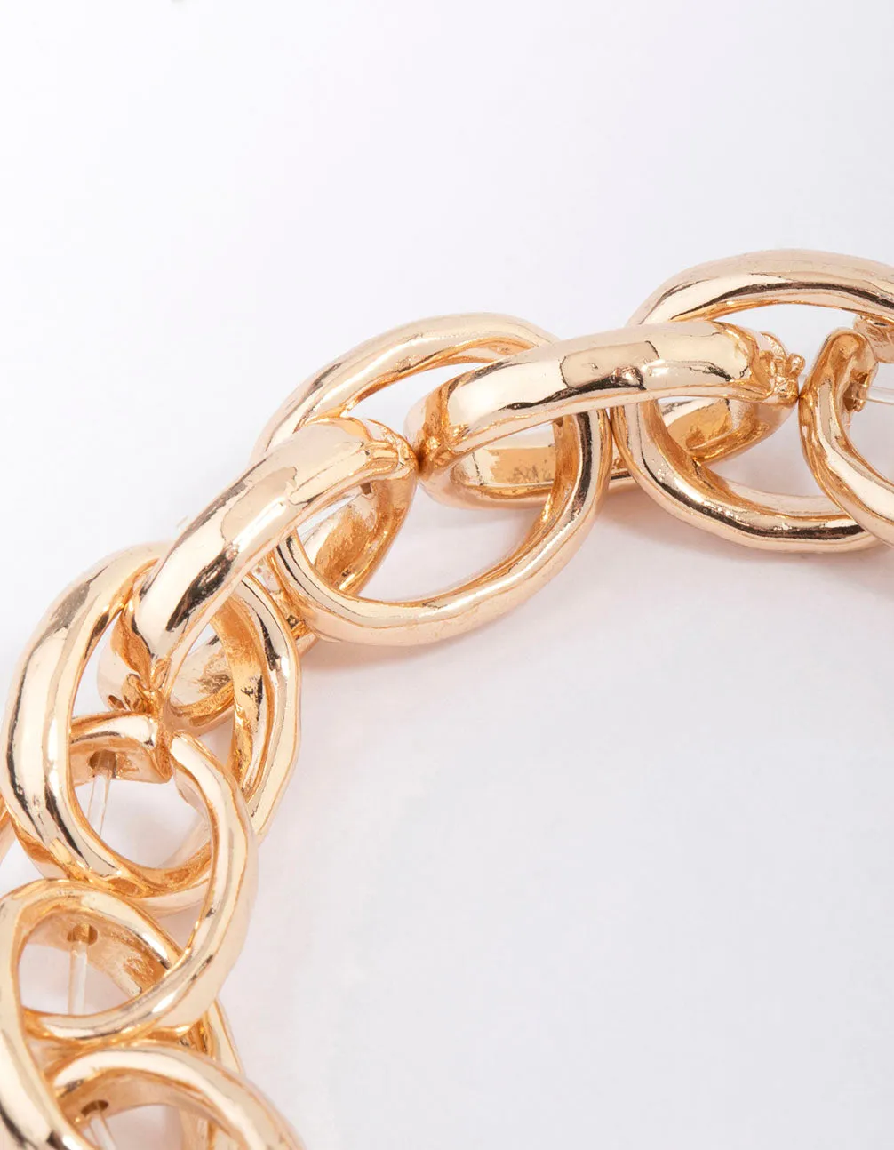 Gold Large Chain Stretch Bracelet sold by lovisa product image thumbnail 3