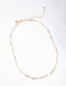 Gold Link Chain Necklace sold by lovisa