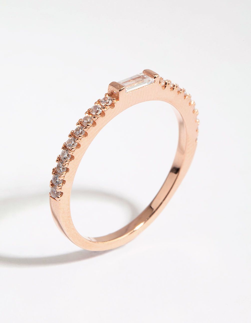 Rose Gold Plated Sterling Silver Baguette Ring sold by lovisa product image thumbnail 3