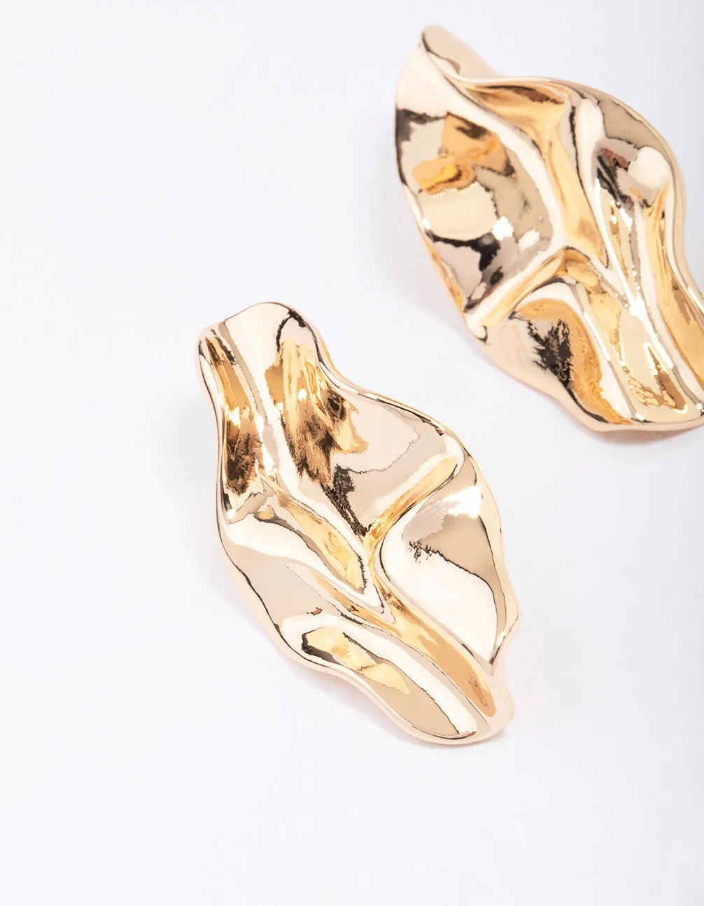 Gold Wrapped Statement Stud Earrings sold by lovisa product image thumbnail 2