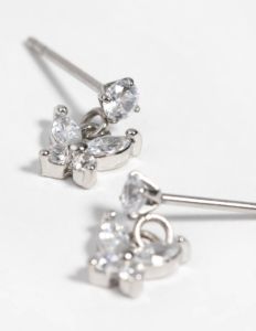 Surgical Steel Butterfly Stud Earrings sold by lovisa