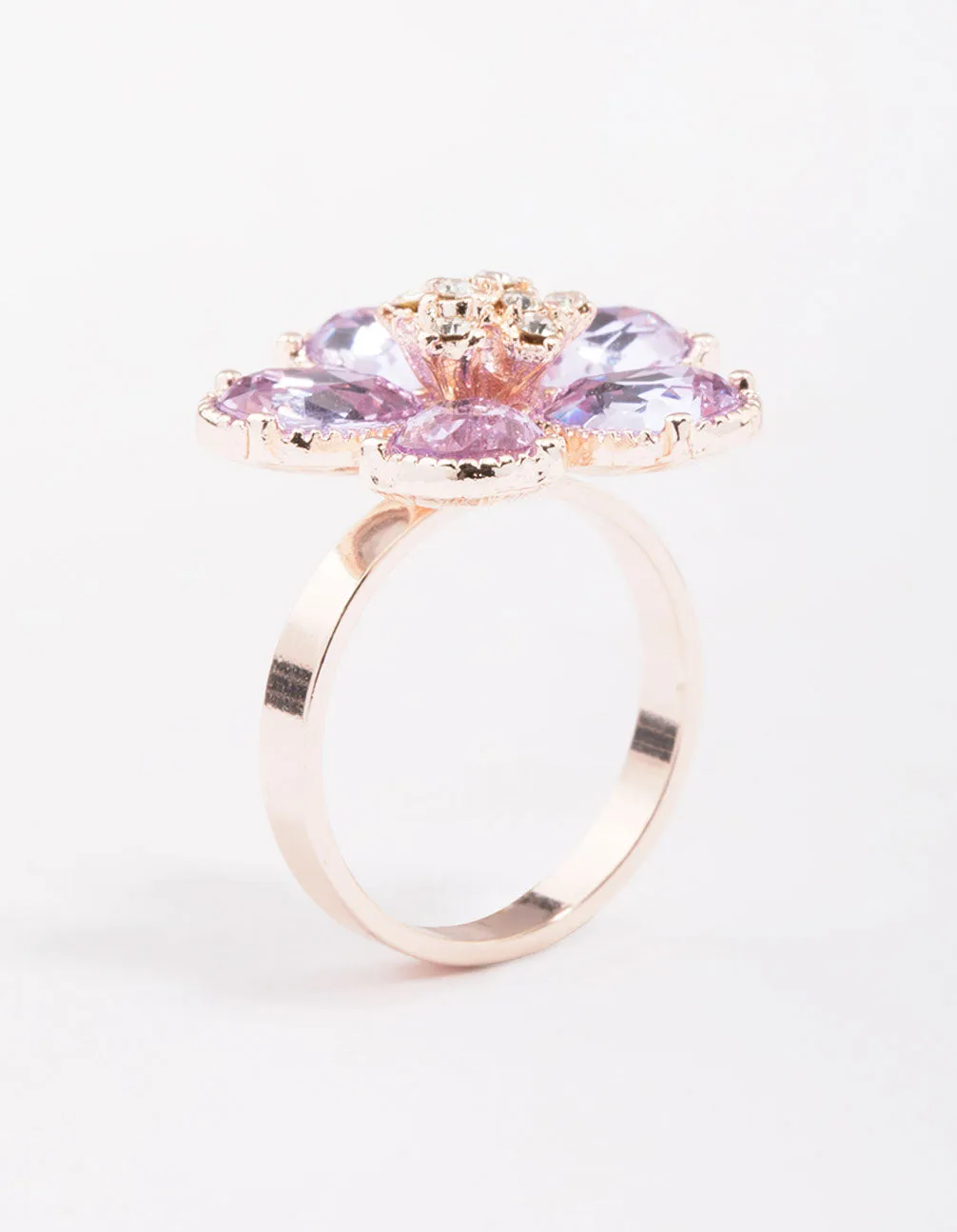 Rose Gold Lilac Flower Petal Ring sold by lovisa product image thumbnail 2