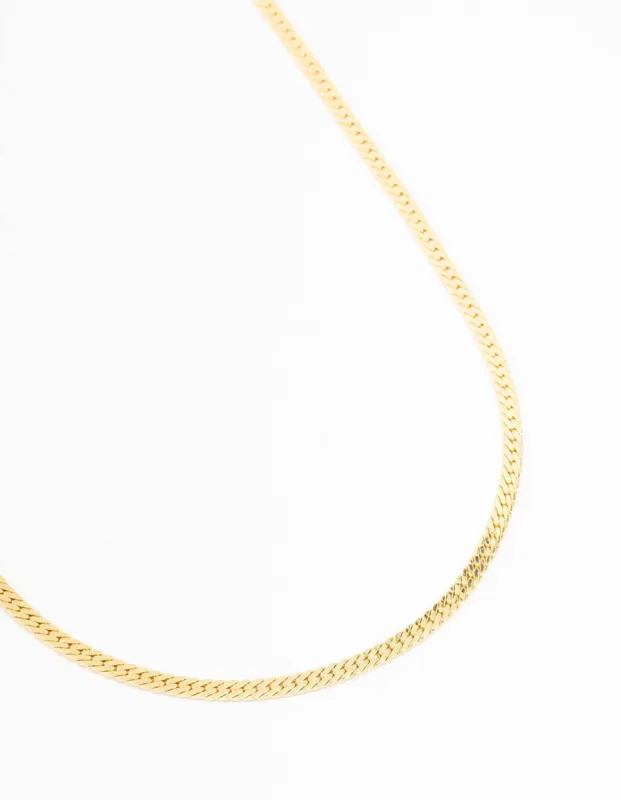Gold Plated Classic Snake Chain Necklace sold by lovisa