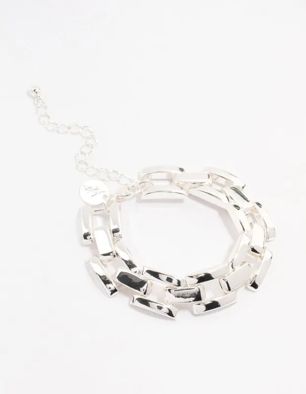 Silver Plated Link Chain Bracelet sold by lovisa