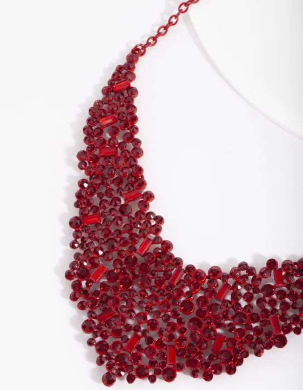 RED CM EMBL STN NL sold by lovisa