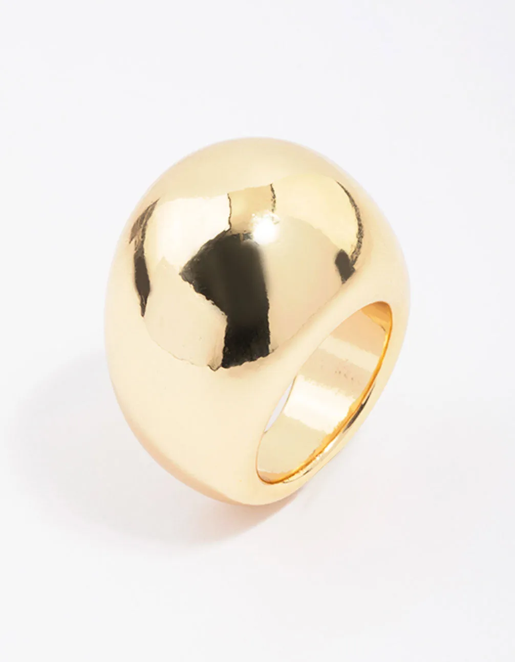 Gold Plated Smooth Round Dome Ring sold by lovisa product image thumbnail 2