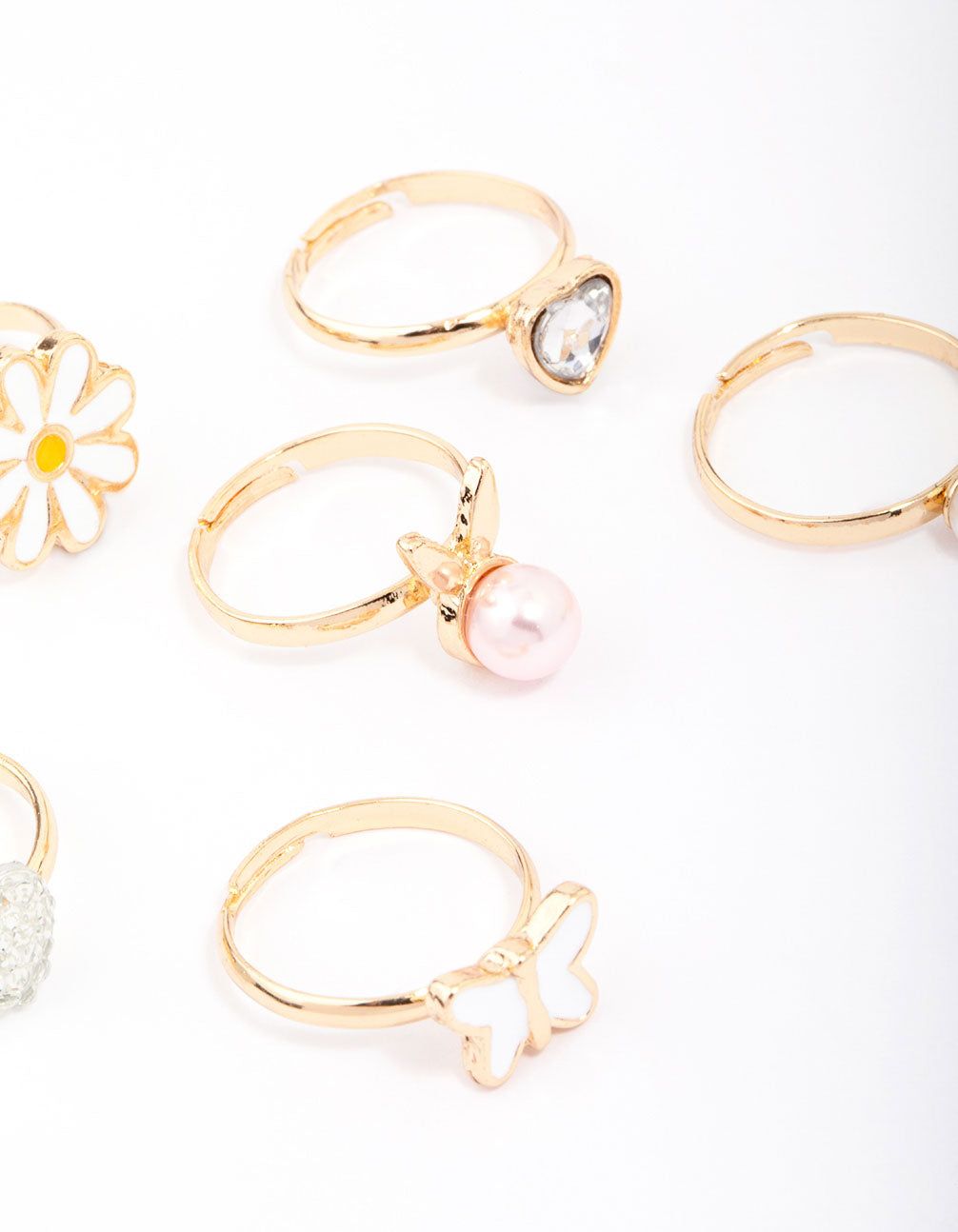 Kids Pearl Bunny Ring 6-Pack sold by lovisa product image thumbnail 2