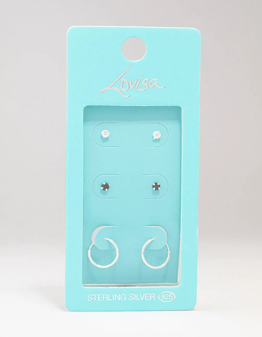 Sterling Silver Cubic Zirconia Earring Pack sold by lovisa product image thumbnail 4