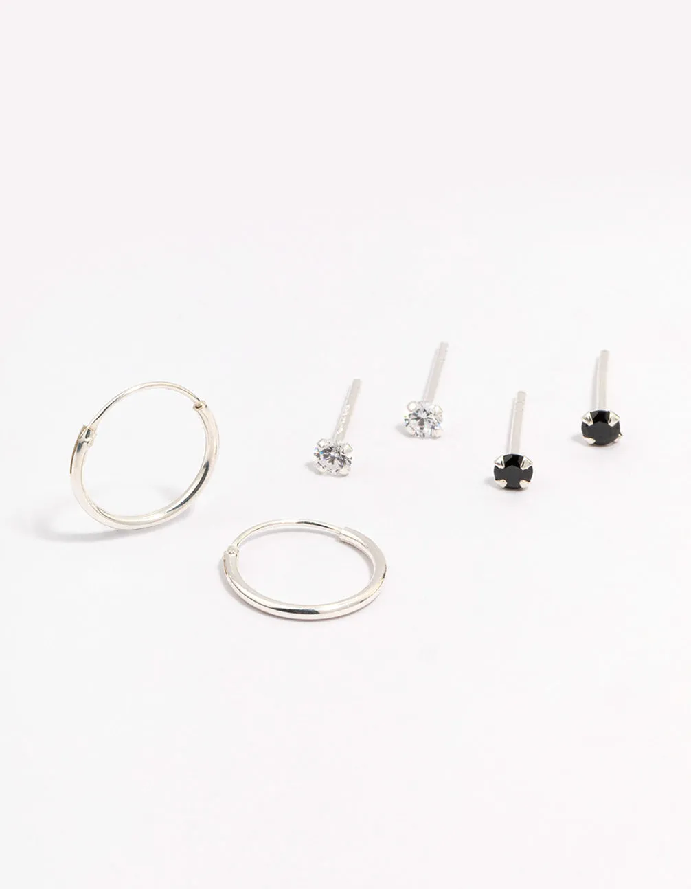 Sterling Silver Cubic Zirconia Earring Pack sold by lovisa