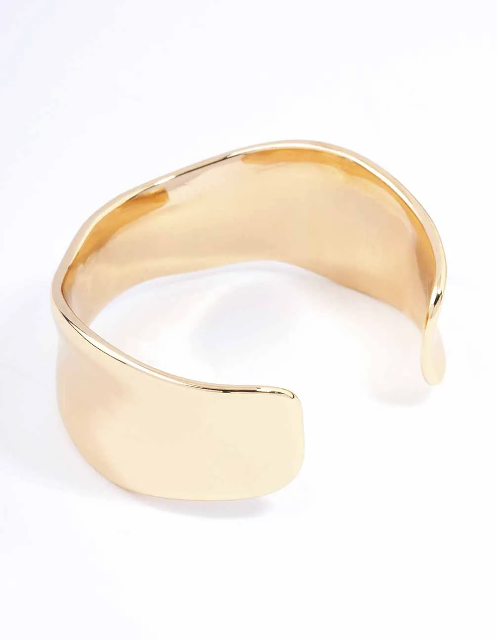 Gold Narrow Molten Wrist Cuff sold by lovisa product image thumbnail 5