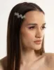 Silver Diamante Flower Clip Pack sold by lovisa
