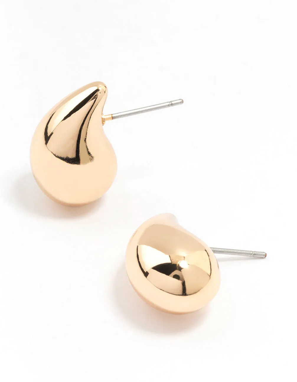 Gold Tiny Teardrop Stud Earrings sold by lovisa