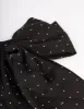 Black Diamante Satin Drop Hair Bow Clip sold by lovisa