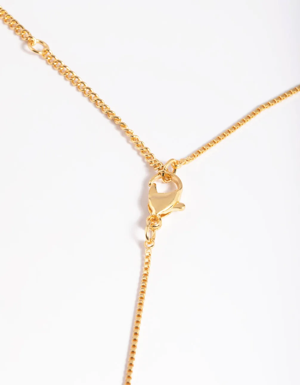 Gold Plated Cubic Zirconia Cross Chain Necklace sold by lovisa product image thumbnail 3