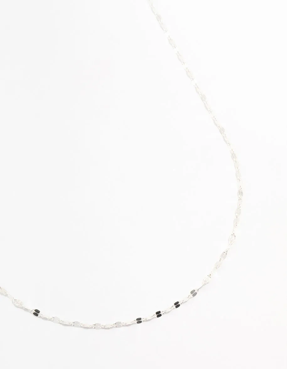 Sterling Silver Stone Chain Necklace sold by lovisa