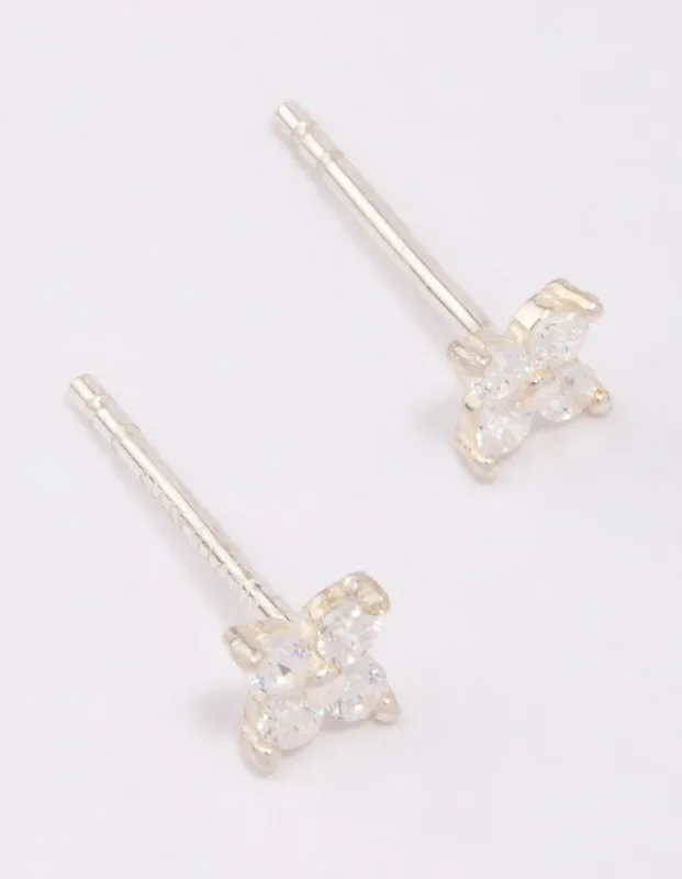 Sterling Silver Flower Stud Earrings sold by lovisa