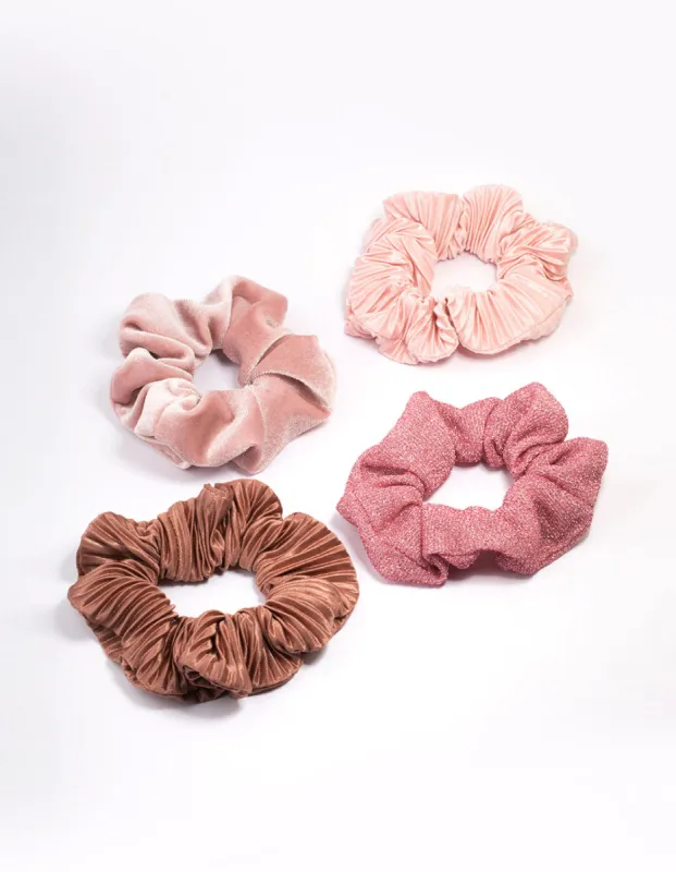 Pink Christmas Hair Scrunchie Gift 4-Pack sold by lovisa