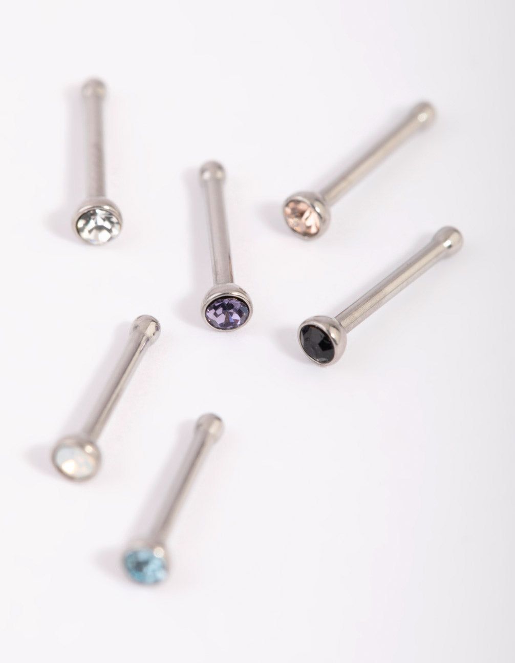 Surgical Steel Frosty Nose Studs sold by lovisa