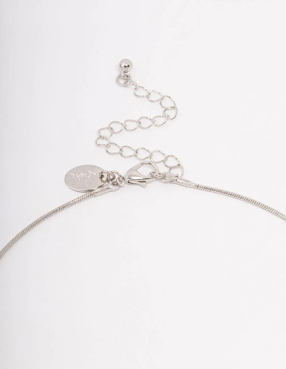 Rhodium Triple Diamante Necklace & Earring Jewellery Set sold by lovisa product image thumbnail 3