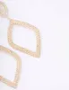 Gold Cupchain Diamond-Shaped Drop Earrings sold by lovisa