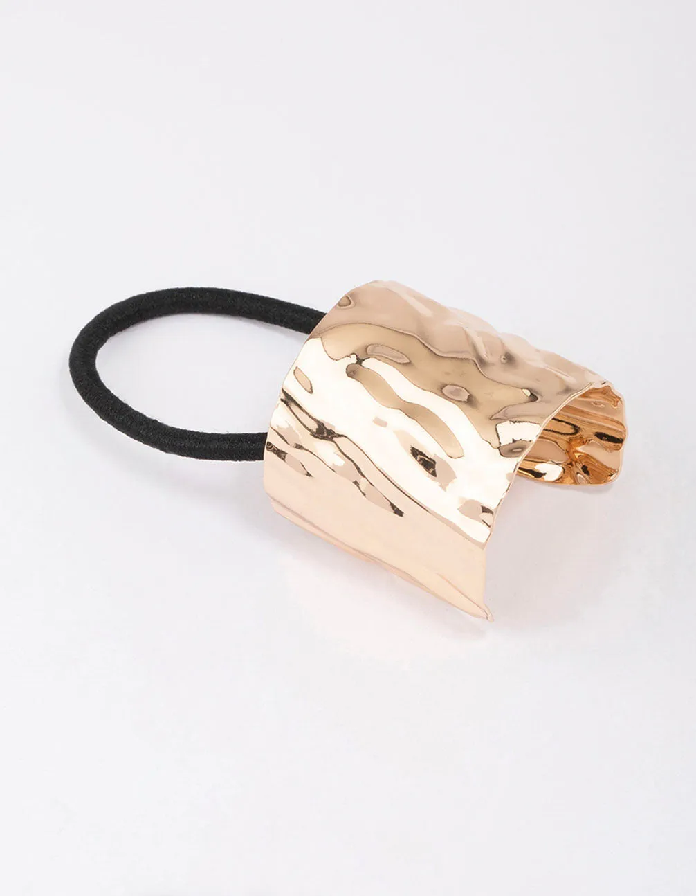 Gold Textured Wide Pony Tail Hair Tie sold by lovisa product image thumbnail 5