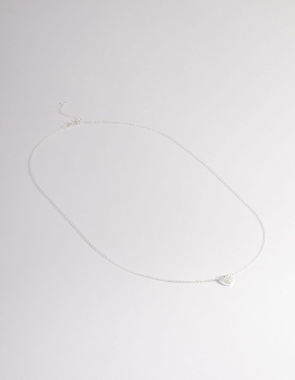 Sterling Silver Cubic Zirconia Halo Heart Pendant Necklace sold by lovisa product image thumbnail 2