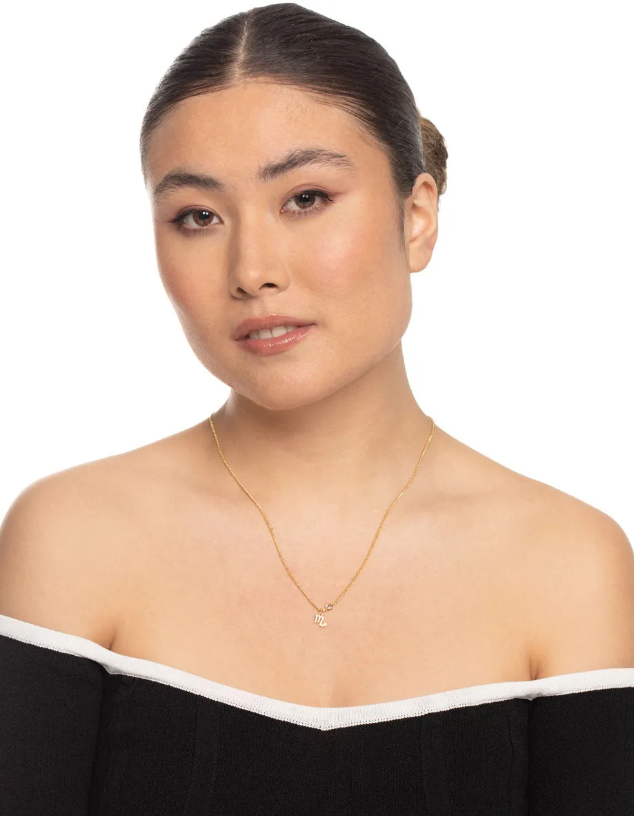 Gold Plated Scorpio Necklace With Cubic Zirconia Pendant sold by lovisa product image thumbnail 3