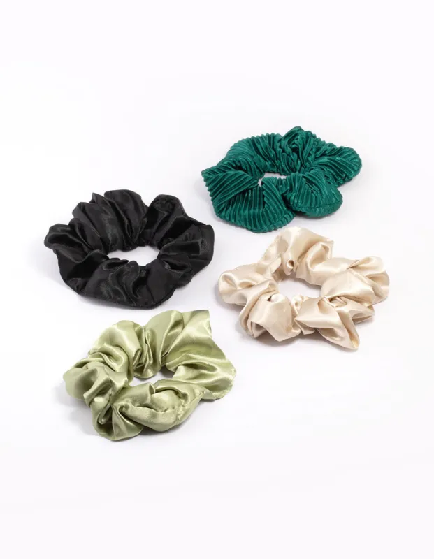 Green Christmas Hair Scrunchie Gift 4-Pack sold by lovisa