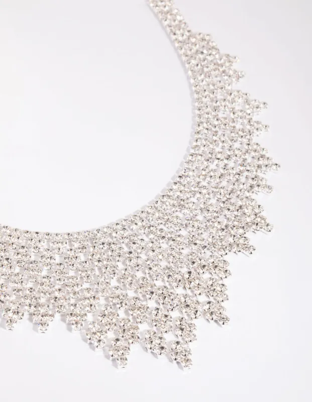 Silver Cup Chain Statement Necklace sold by lovisa