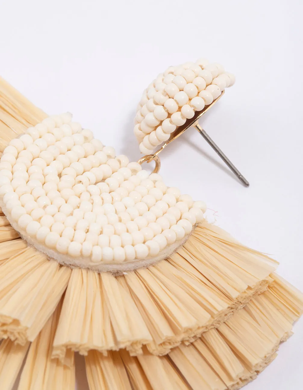 Gold Raffia Fanned Drop Earrings sold by lovisa product image thumbnail 2