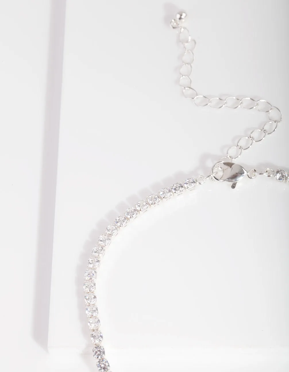 Silver Cubic Zirconia Cupchain Anklet sold by lovisa product image thumbnail 3