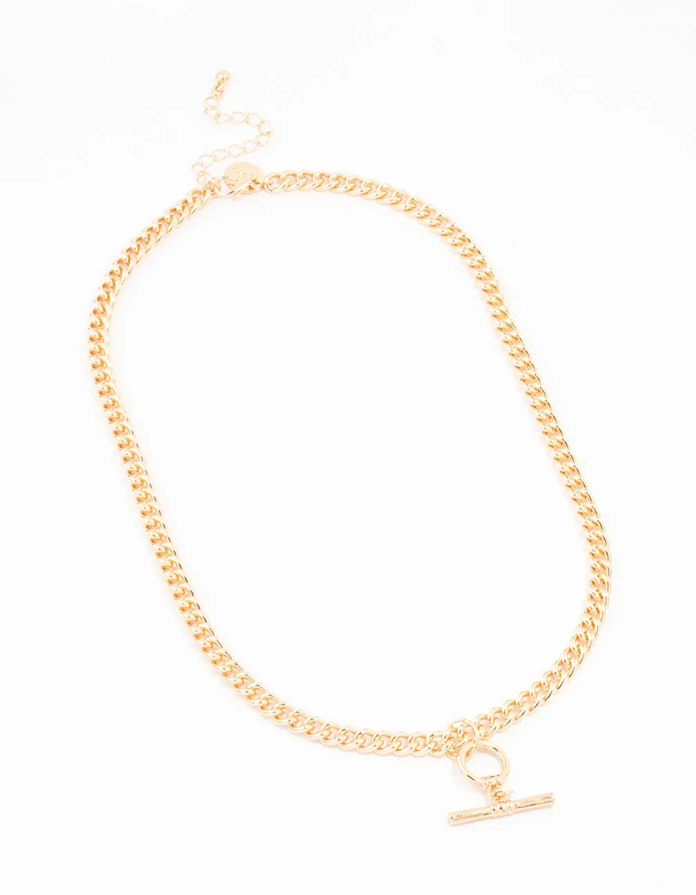 Gold Chunky T Bar Necklace sold by lovisa product image thumbnail 2