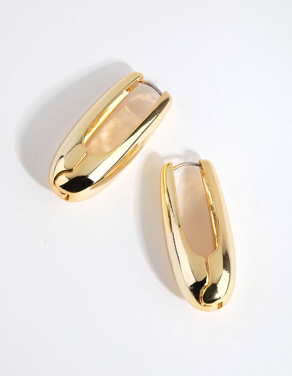 Gold Plated Oval Drop Earrings sold by lovisa product image thumbnail 2