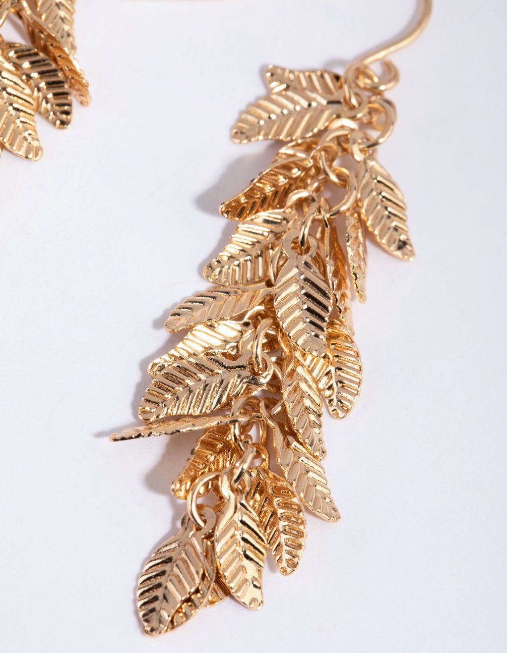 Gold Jingle Leaf Drop Earrings sold by lovisa product image thumbnail 3