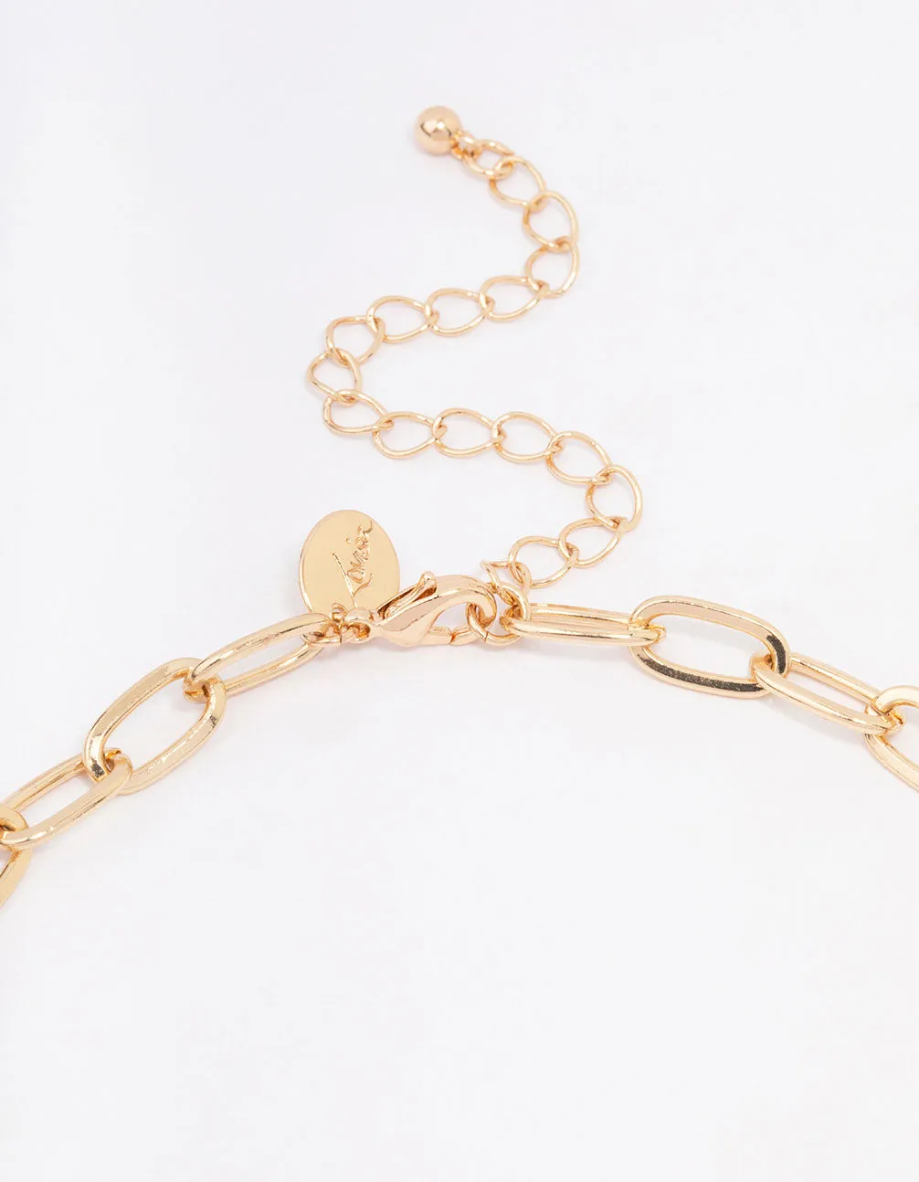 Gold Pearl Duo Row Statement Necklace sold by lovisa product image thumbnail 3