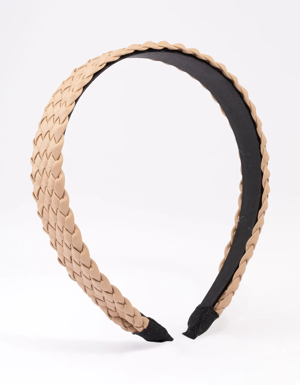Natural Fabric Wide Wave Headband sold by lovisa