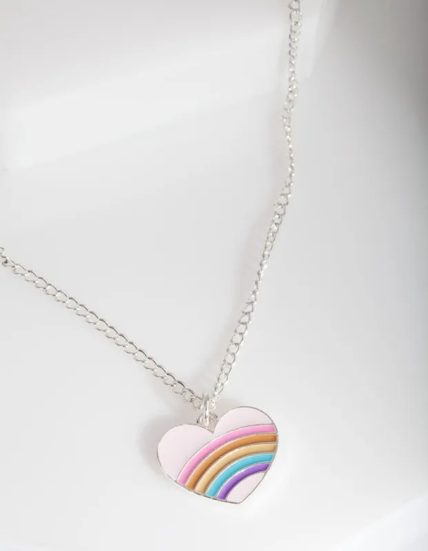 VAL1 SS RAINBOW HEART NL sold by lovisa