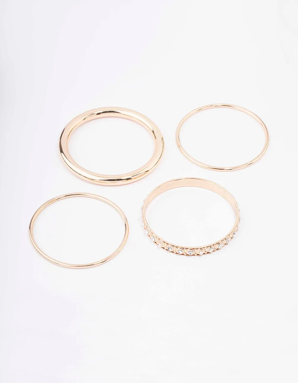 Gold Ornate Bangle 4-Pack sold by lovisa