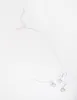 Silver Square Cut Cubic Zirconia Necklace & Earrings Set sold by lovisa