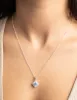 Silver Square Cut Cubic Zirconia Necklace & Earrings Set sold by lovisa