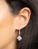 Silver Square Cut Cubic Zirconia Necklace & Earrings Set sold by lovisa