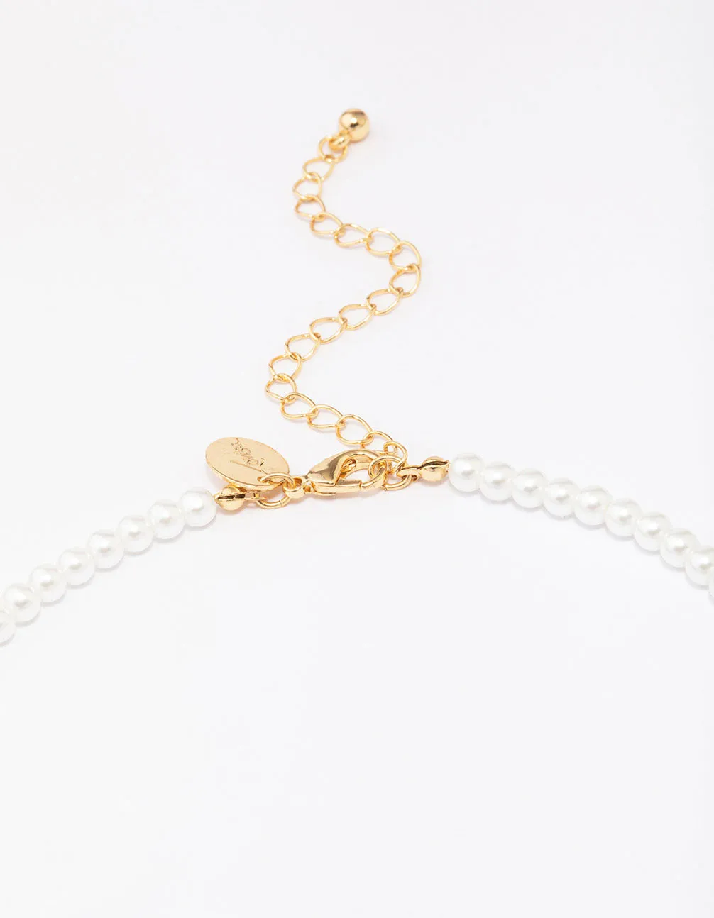 Gold Plated Pearl Letter L Pendant Necklace sold by lovisa product image thumbnail 3