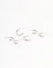 Silver Graduating Sized Huggie Earrings 3-Pack sold by lovisa