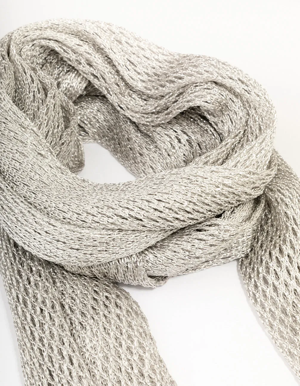 Silver Fabric Drape Scarf Necklace sold by lovisa product image thumbnail 2