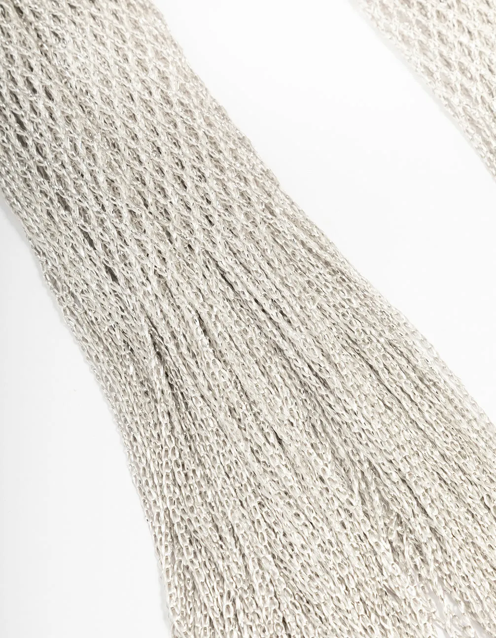 Silver Fabric Drape Scarf Necklace sold by lovisa product image thumbnail 3